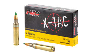 PMC XTAC 5.56 NATO 62 Grain LAP 20rd Box of Centerfire Ammunition (5.56K)