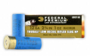 FEDERAL Law Enforcement Truball Low Recoil 12 Gauge 2.75in 1oz 5 Round Box of Rifled Slug Shotshell Ammunition (LEB127 LRS)